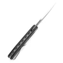 Tenable Einar T2072A3 – 3.13" Stonewashed Nitro-V Drop Point Blade, Black Micarta Handle