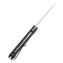 Tenable Anomaly T2038A1 – 3.14" Stonewashed Nitro-V Drop Point Blade, Black G10 Handle with Liner Lock