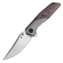 Kansept Deadite 3.52" CPM S35VN Bronze Anodized Titanium with Lava Flow Fatcarbon Bronze Red K1081A4