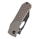 Kansept Loki 2.99" Blackwash CPM S35VN Bronzed Anodized Titanium with Frag Pattern Bronze, Black K1058B4