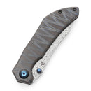 Kansept Tipper 3.38" Damascus Titanium with Tiger Stripe Finish Grey K1079A4