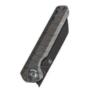Kansept Bulldozer 3.56" CPM-20CV Tiger Stripe Flamed Titanium Blue K1028A6