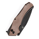 Kansept Hellx 3.6" D2 Brown Micarta T1008F2