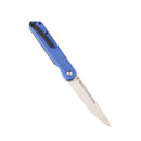 Kansept Prickle T1012A4 – 3.53" 154CM Blade, Blue G10 Handle, Max Tkachuk Design Flipper Knife