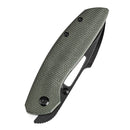 Kansept Link 3.0" CPM 20CV Green Micarta + Blackwash Titanium Green and black K1068A1