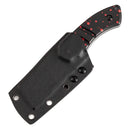 Kansept Korvid S 2.9" 14C28N Black G10 with Zombie Blood Print Black Red G2030A10
