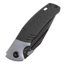 Kansept Hinterland 3.58" CPM S35VN Blue Anodized Titanium + Twill Carbon Fiber Inlay Blue Black K1057A1