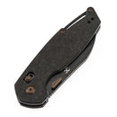 Kansept Model 6 K1022V1 – 3.1" CPM S35VN Blade, Shred Carbon Fiber Handle with Crossbar Lock (Nick Swan Design)
