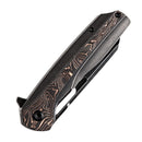 Kansept Shard 3.48" CPM-S35VN Blackstonewashed Titanium & Copper Carbon Fiber BlackK1006C1