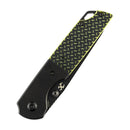 Kansept Warrior T1005S2 – Black TiCN/Stonewashed Drop Point D2 Blade, Black & Green G10 Handle, Kim Ning Design
