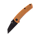 Kansept Little Main Street T2015A8 – 2.26" 154CM Drop Point Blade, Brown G10 Handle, Liner Lock – Designed by Dirk Pinkerton