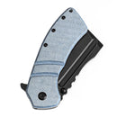 Kansept XL Korvid 3.55" 154CM Blue Micarta T1030A8