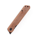 Kansept Prickle T1012A5 – 3.53" Black TiCN-Coated 154CM Drop Point Blade, Brown Micarta Handle, Liner Lock – Designed by Max Tkachuk