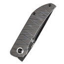 Kansept Tarkin 3.42" Blackstonewashed CPM 20CV Tiger Stripe Flamed Titanium Black Gray K1078A7
