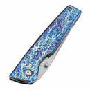 Kansept Chimera 3.15" Stonewashed CPM S35VN Titanium with Lightning Strike Finish K1096A5