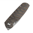 Kansept Turaco 2.85" CPM-S35VN Tiger Stripe Flamed Titanium Gray K2049A4