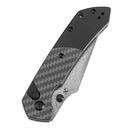 Kansept Fenrir 3.45" Damascus Twill Carbon Fiber+Black Stonewashed Aluminium Black K1034S6