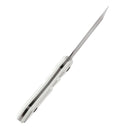 Kansept Korvid S 2.9" 14C28N Black Stonewashed White G10 G2030A2
