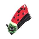 Kansept Mini Korvid 1.45" Stonewashed 154CM Jade G10 with Watermelon Print Red T3030C1