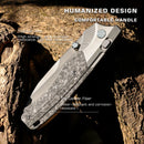 Remette WD107 3.28" M390 Titanium + Carbon Fiber