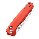 Kansept Beaver 3.44" Stonewashed Nitro-V Dark Red Anodized Aluminum T1105V3