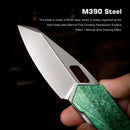 Remette Woodpecker RTWP-IG – 2.95" M390 Reverse Tanto, Crystallized Titanium