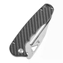 Tenable Bömbur T1054A3 – 3.53" Stonewashed D2 Blade, Twill Carbon Fiber Handle with Liner Lock
