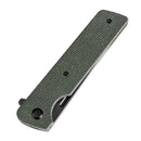 Tenable Anomaly T2038T2 – 3.14" Blackwash Nitro-V Tanto Blade, Green Micarta Handle with Liner Lock