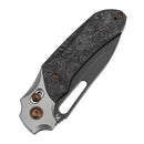 Quasar Blackwash CPM 20CV Stonewashed Titanium, Dark Matter Glow FatCarbon