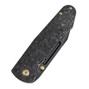 Kansept Superhawk 3.89'' CPM-S35VN Blackwash Titanium & Shred Carbon Fiber-K1084B2