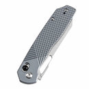 Tenable Shard 3.47" Stonewashed 14C28N Gray Aluminum with Diamond Pattern T1006V4