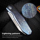 Remette RT-Squirrel RTDP-V – 2.83" M390 Drop Point Folding Knife with Titanium Handle