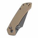 Tenable Fenrir T1034F44 – 3.45" Grey TiCN-Coated 14C28N Blade, Light Sand G10 (Grey Accents) Handle