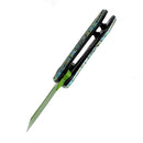 Kansept Mini Korvid 1.45" Grenn Coated 154CM Green G10 Green Undead Print T3030B2