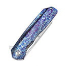 KANSEPT Shard K1006A16 – Satin CPM-S35VN Blade, Lightning Strike Anodized Titanium Handle, Kim Ning Design