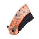 Kansept XL Korvid 3.55" 154CM Orange and Camouflage G10 T1030B3