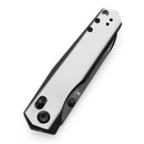 Kansept Beaver 3.44" Blackwash Nitro-V Ivory White and Black G10 T1105V2