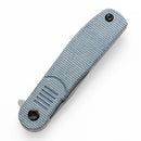 Tenable Einar T2072A2 – 3.13" Stonewashed Nitro-V Drop Point Blade, Blue Micarta Handle