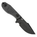 Tenable Tiny Dancer G014A4 – 3.17" Blackwash D2 Drop Point Blade, Black Micarta Handle, Fixed Blade EDC Knife – Designed by JB Stout