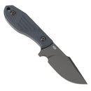 Tenable Tiny Dancer G014A3 – 3.17" Gray TiCn Coated D2 Drop Point Blade, Light Gray G10 Handle, Fixed Blade EDC Knife – Designed by JB Stout