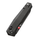 Tenable Beaver T1105V5 – 3.44" Blackwash Nitro-V Drop Point Blade, Black Anodized Aluminum Handle with Crossbar Lock