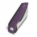 Tenable Rafe L 3.19" Satin 14C28N Purple and Black G10 T1048A5aTenable Rafe L T1048A5 – 3.19" Satin 14C28N Blade, Purple & Black G10 Handle with Liner Lock
