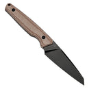 Tenable Outdoor Parr Fixed Blade Knife – 3.12" Reverse Tanto 14C28N Blade, Brown Micarta Handle, Kydex Sheath – G011B4
