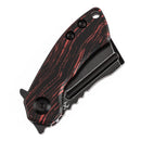 Kansept Mini Korvid 1.45" Blackwash CPM S35VN Red and Black G-mascus K3030S1