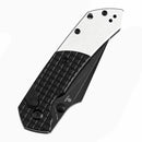 Tenable Fenrir T1034S2 – 3.45" Blackwash 14C28N Blade, Black Aluminum (Frag) + Plain Aluminum Handle