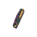 QSP Ferret Mardi Gras Exclusive 3in Nitro V Purple Blade G10 Handles