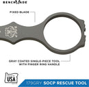 Benchmade 179GRY SOCP Fixed Blade Rescue Hook Tool