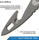 Benchmade 179GRY SOCP Fixed Blade Rescue Hook Tool