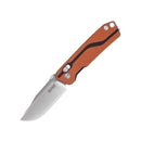 SRM Rubik - 2.72" Brushed Blade - Orange/Black G10 Handle - 7228-GJ