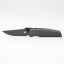Chaves Knives x Jake McCoy Disciple Street Gray PVD front view – 3.60" Gray PVD M390 drop point titanium integral folding knife